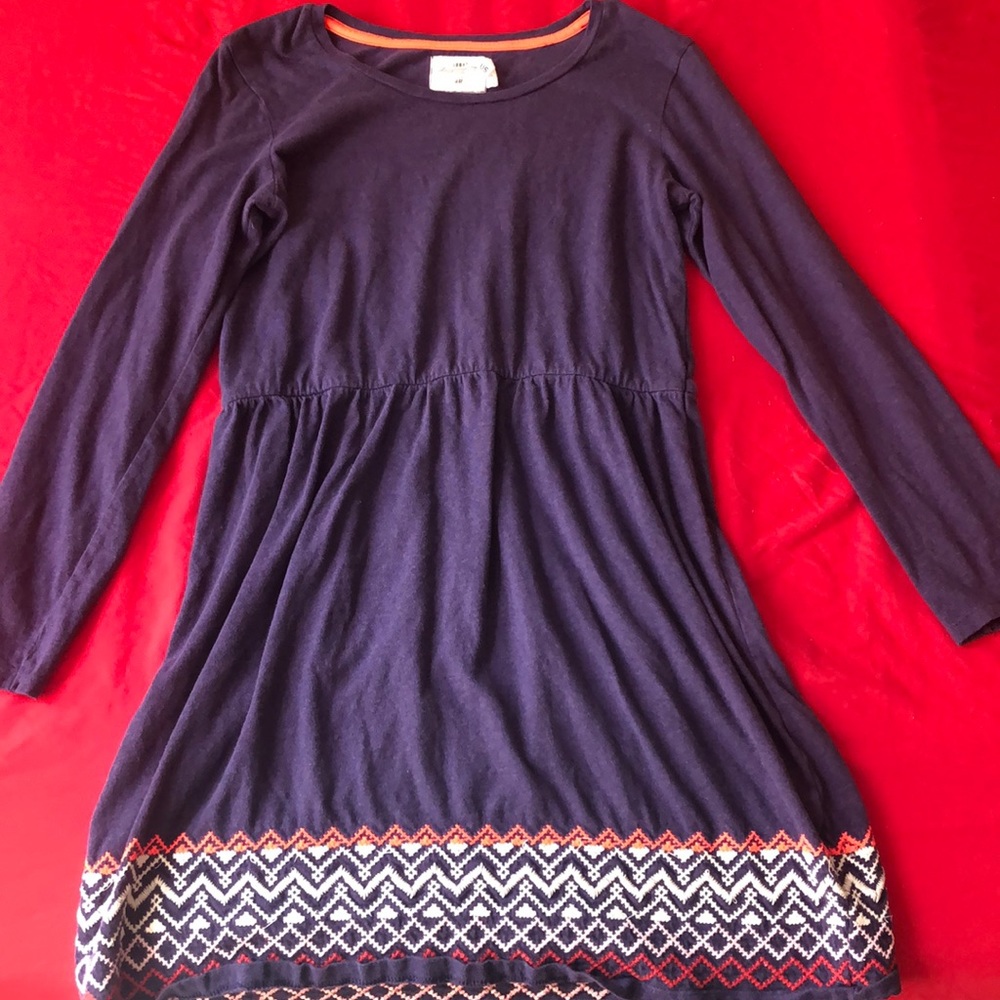 Navy blue long sleeve dress